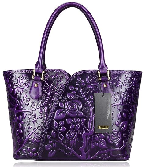 purple handbags designer.